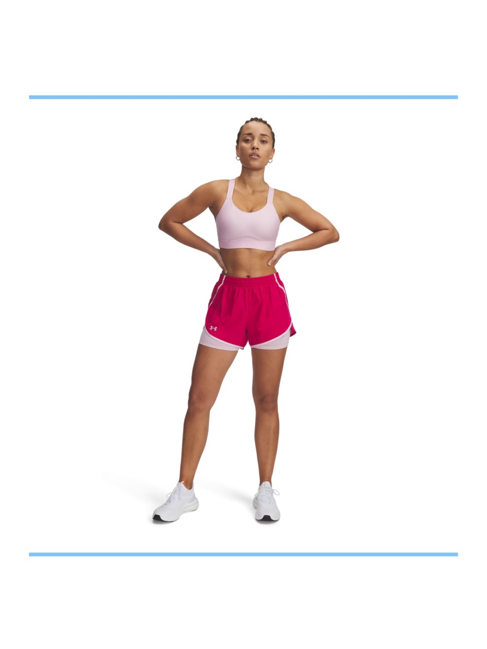 Under Armour Women's Pink/Hot Pink Running Shorts